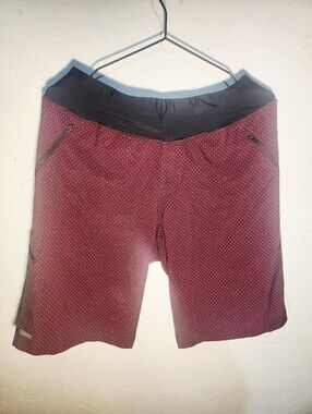 ZOIC Bliss 11" Inseam Mountain Bike Shorts - Burgundy Polka Dot - Size 1X